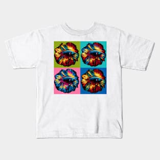 Male Betta - Cool Tropical Fish Kids T-Shirt